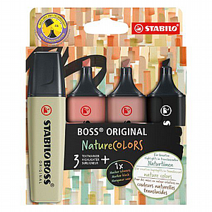 �� 4 ������� STABILO BOSS NatureCOLORS