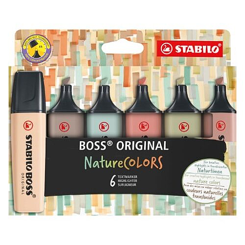 �� 6 ������� STABILO BOSS NatureCOLORS